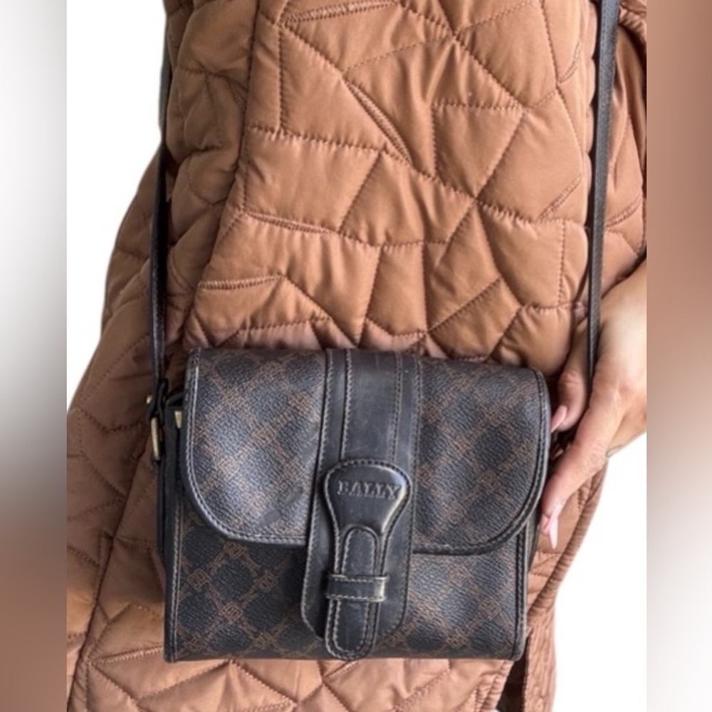 Bally Vintage Monogram Crossbody Bag
